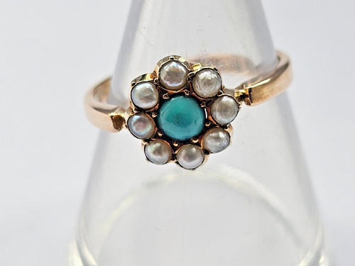 Antique 9ct gold pearl and - antique,
