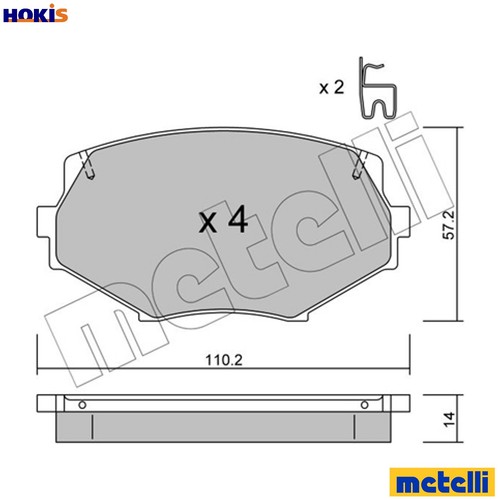 Brake pad set disc - pad,