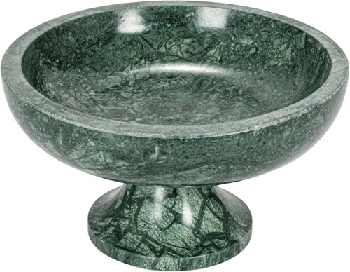 Marble footed pedestal bowl - marble,