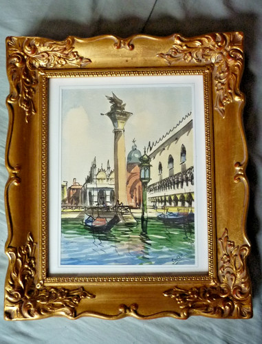 Venice original watercolour - -,
