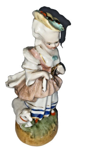 Antique porcelain lady figure - lady,