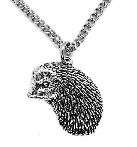 Hedgehog pendant with - pendant, chain