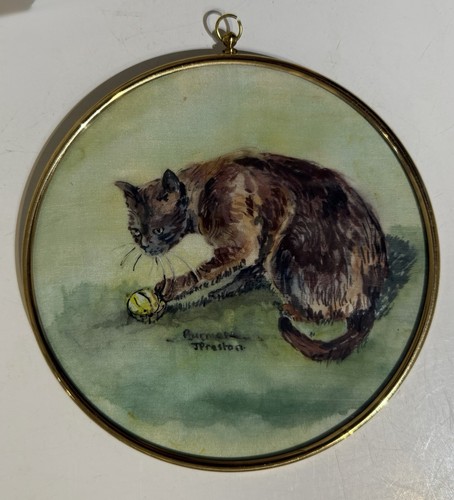 Burmese cat hand painted - hand, on