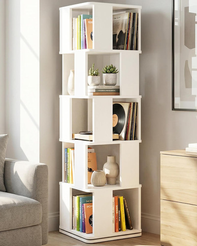 Tier rotating bookshelf - 5-tier,