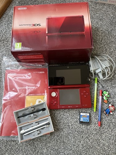 Nintendo 3ds metallic red with - metallic,