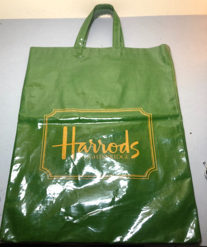 Harrods green pvc shiny - green,