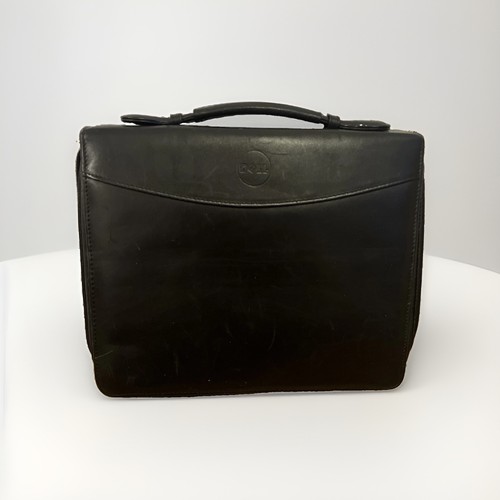 Dell leather black laptop - dell,