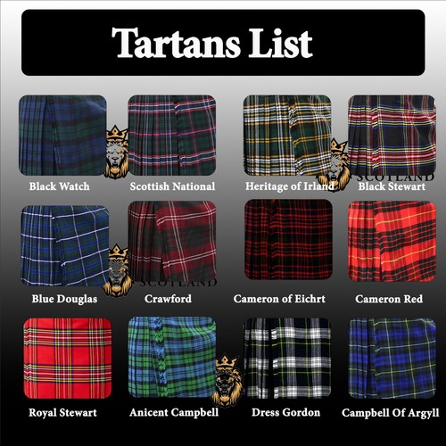 Scottish tartan utility kilt - tartan,