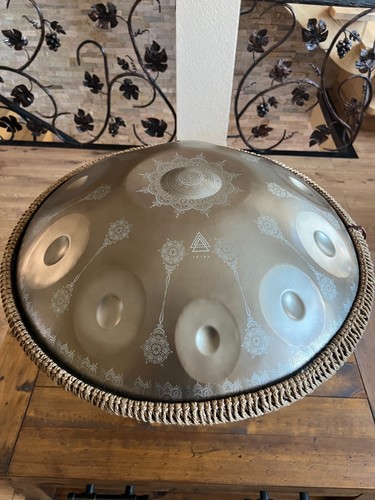 Handpan drum gold mandala - mandala, |