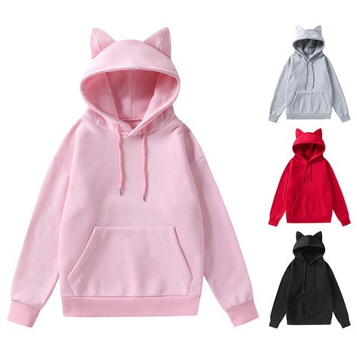 Women hoody hooded top - top, shirt