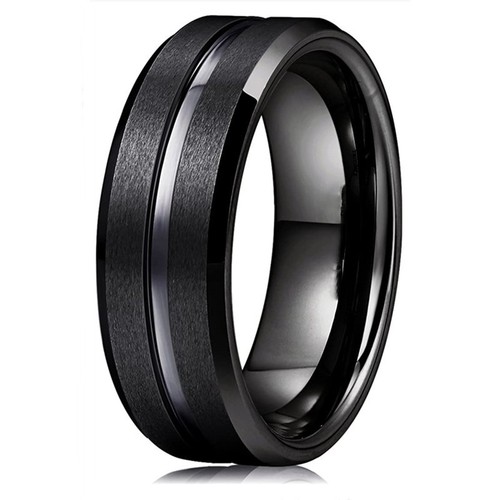 8mm black tungsten - black,