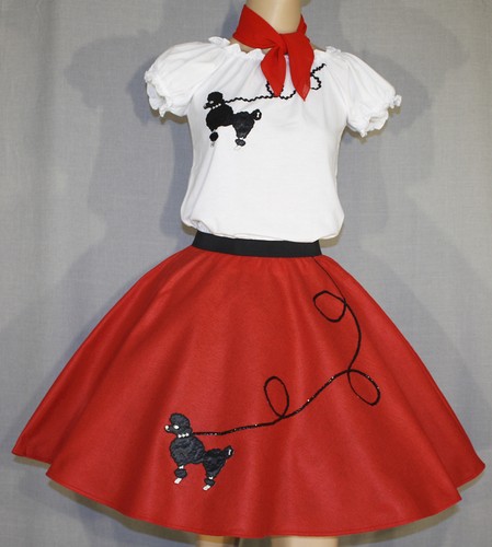Red s poodle skirt - pc,