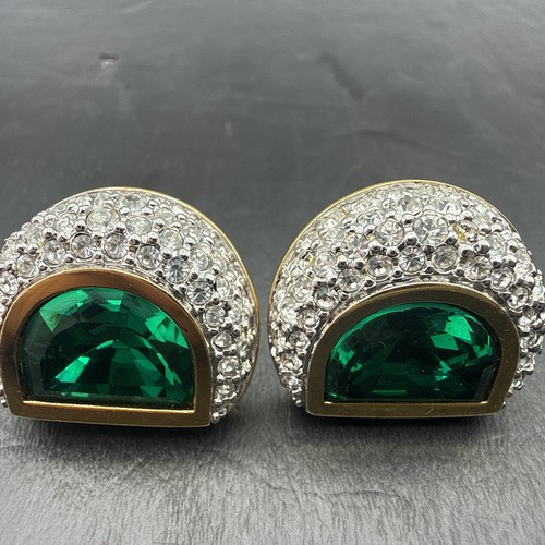 Swarovski green emerald ear - green,