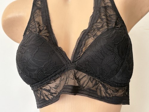 Black lace bra - lace, 36a