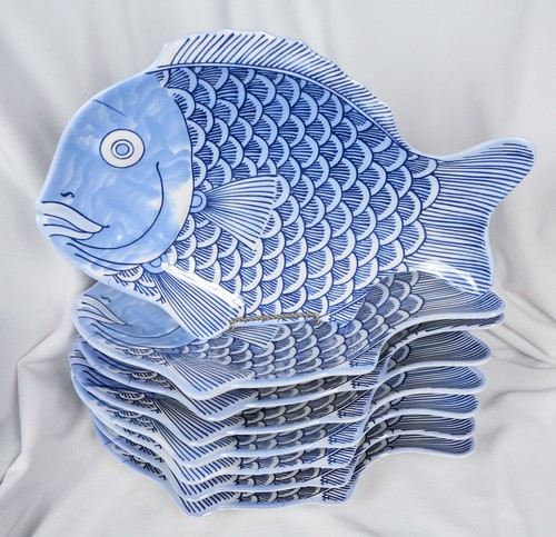 Melamine fish shaped - fish, plates