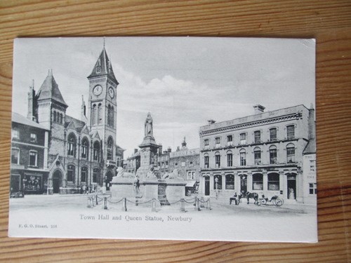 Postcard town hall and - of,