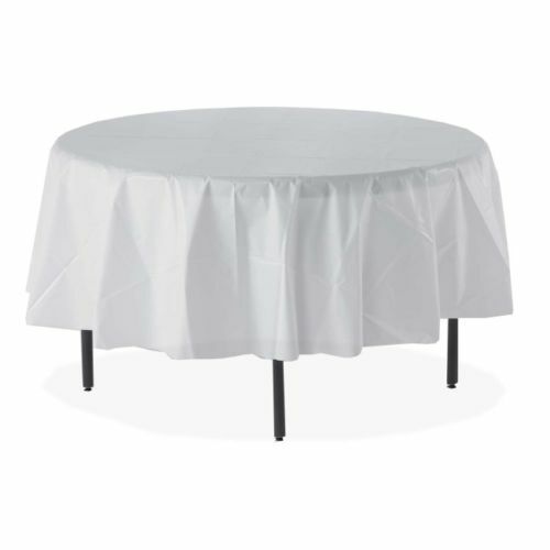 White tablecloth table cover - table,