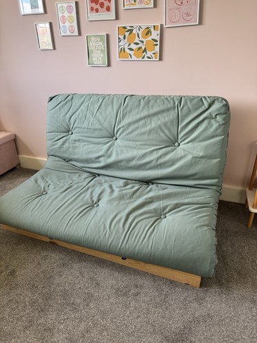 Sage green futon - sage, bed