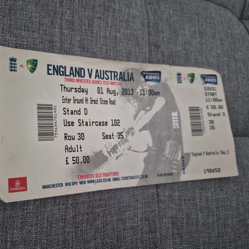 Ticket england australia - ticket, v
