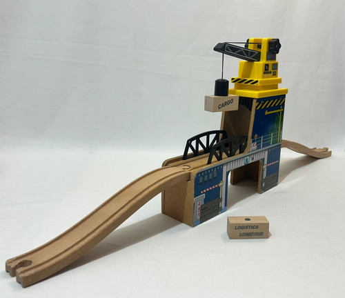 Crane bridge tunnel for - bridge, wooden