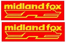 3 PRS MODEL BUS WATERSLIDE TRANSFERS 1/76th MIDLAND FOX FLEETNAMES 16mm LONG