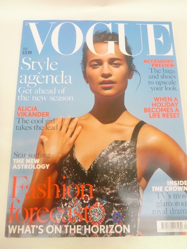 Vintage vogue magazine august - magazine, ,august