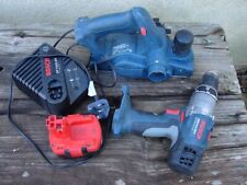 BOSCH GSB 14.4 VE 2 CORDLESS DRILL, GHO 14.4 V Planer, charger and battery