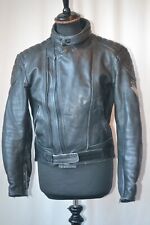 Vintage Frank Thomas Leather black biker Monza cafe racer jacket in size 40 M