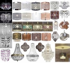 Modern Chandelier Ceiling Light Shades Acrylic Crystal Droplet Pendant Lampshade