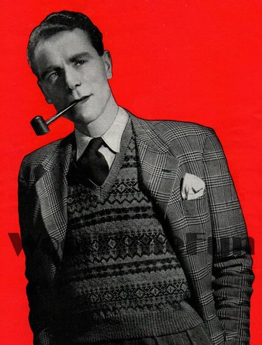 Knitting pattern men vintage - knitting, men's