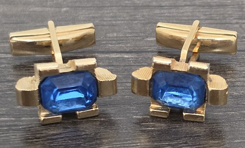 Vintage gold tone blue - tone,