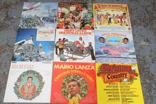 9 X Job Lot Bundle VINTAGE RETRO CHRISTMAS Music 12' Vinyl LP Records - A3