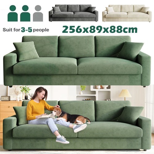 Seater corduroy sofa modern - 4,