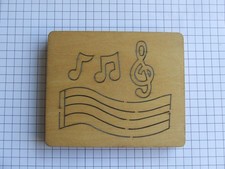 Wooden Die - Musical Notes
