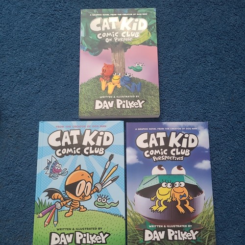 Cat kid comic bookx3 bundle - cat,