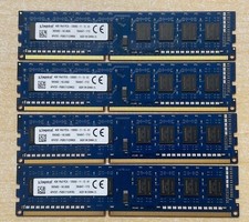 Kingston 16GB (4x4GB) DDR3 1600MHz Desktop RAM - PC3L-12800U Memory 240pin DIMM