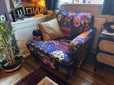 Patchwork Armchair Accent Chair 1 Seater Pls Read Description