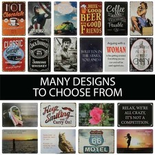 Metal Signs Tin Plaques Vintage Poster Retro Cafe Art Decoration Kitchen Bar Pub