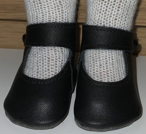 Lisasdolls black leather - black,
