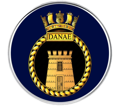 Hms danae royal navy lapel - royal,
