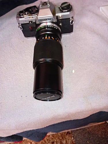Olympus silver 35mm slr - olympus,