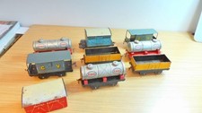 BK359: Chad Valley O Gauge Freight Wagons x 8 + Container