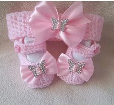 Hand knitted Romany Bling baby