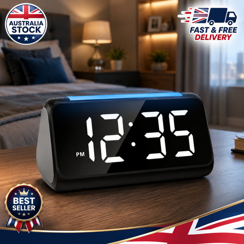 Alarm clock bedside with - alarm,