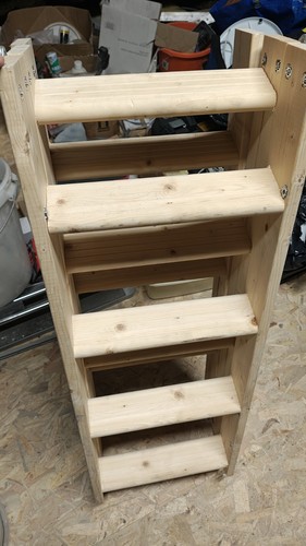 Wooden section loft ladder - wooden,