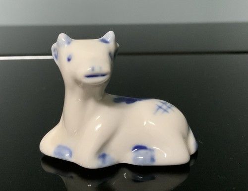 Miniature porcelain cow - miniature,