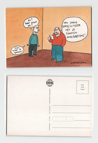 Postcard kamagurka cartoon - -,