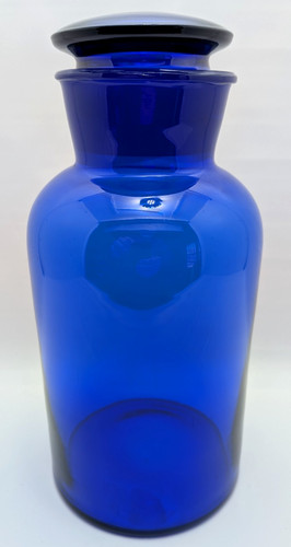 Vintage cobalt blue apothecary - vintage,