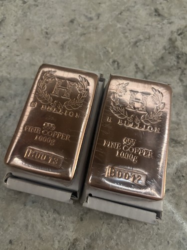 1kg 999 bullion copper bar - bullion,