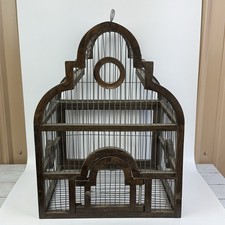 Rare Wood & Wire Bird Cage